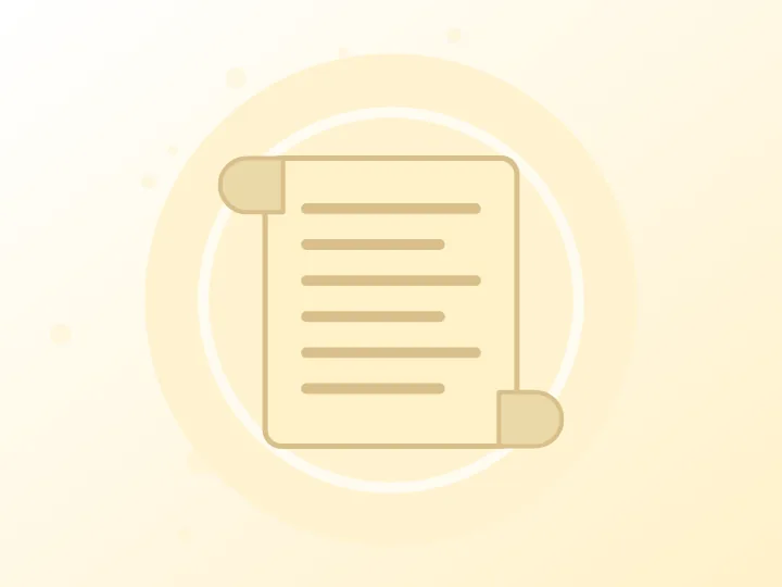 Illustrated scroll representing editorial policy