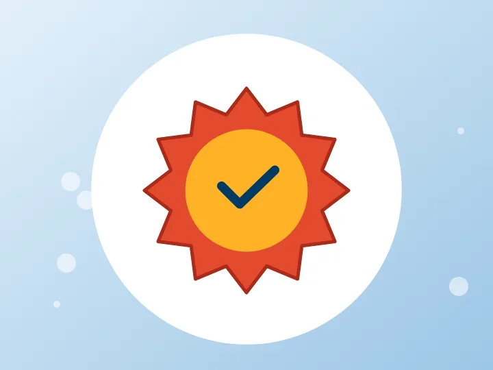 Illustrated starburst representing free rewards