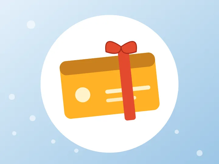 Illustrated gift card