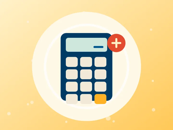 Illustrated calculator representing the order calculator